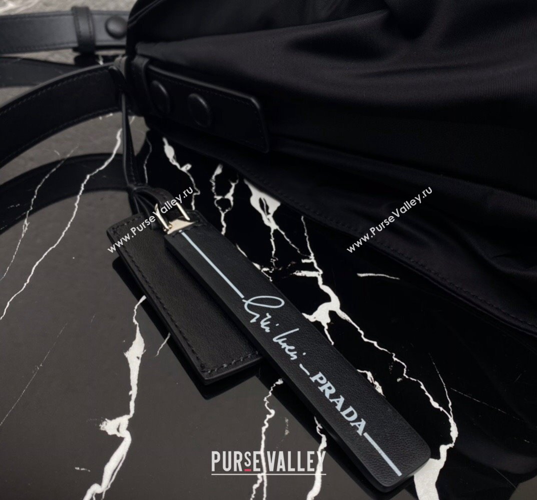 Prada Re-nylon Large Padded Shoulder Bag 1BD256 Black 2023 (ziyin-23101637)