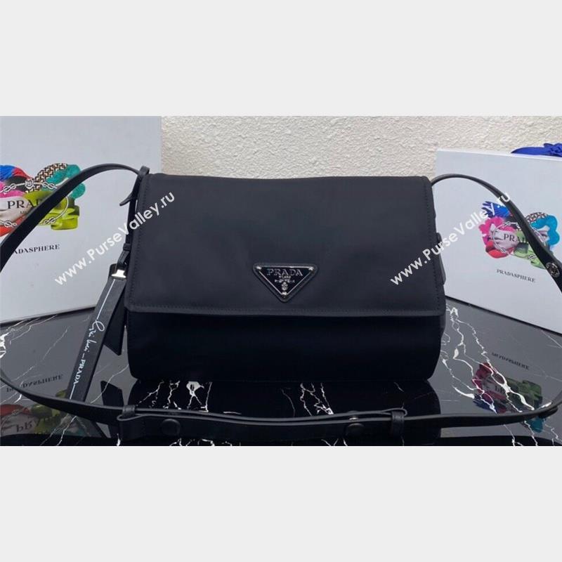 Prada Re-nylon Medium Padded Shoulder Bag 1BD255 Black 2023 (ziyin-23101638)