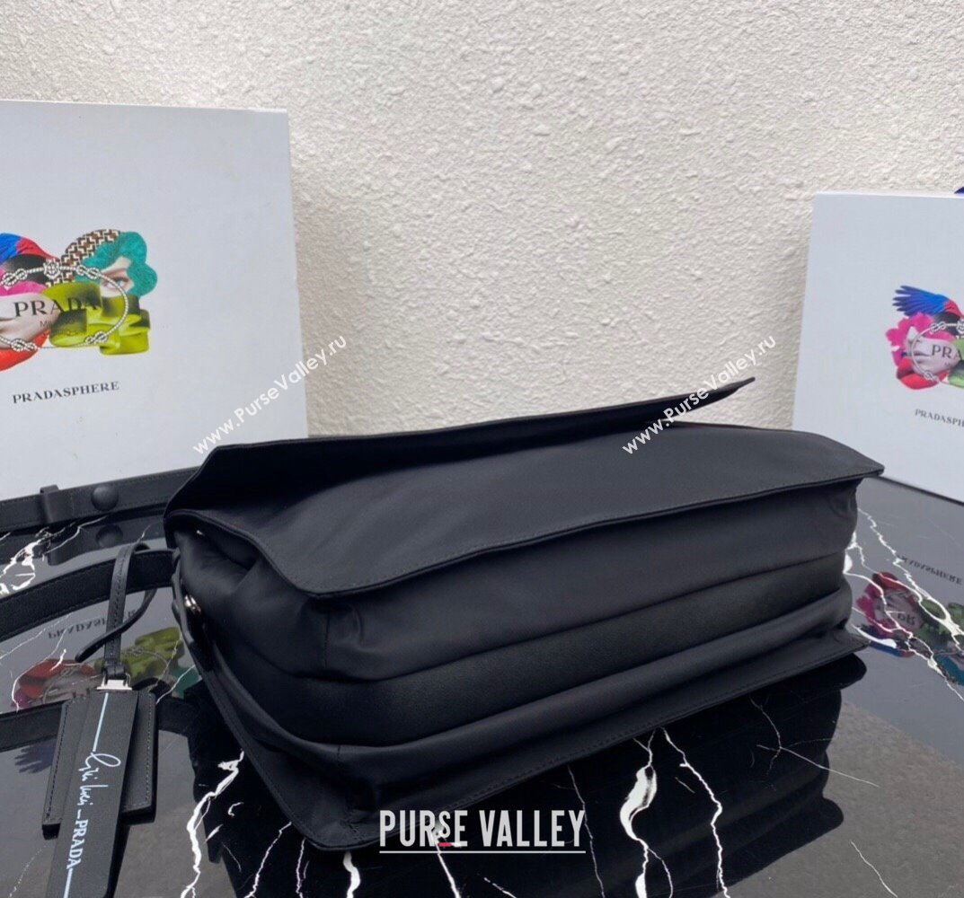 Prada Re-nylon Medium Padded Shoulder Bag 1BD255 Black 2023 (ziyin-23101638)