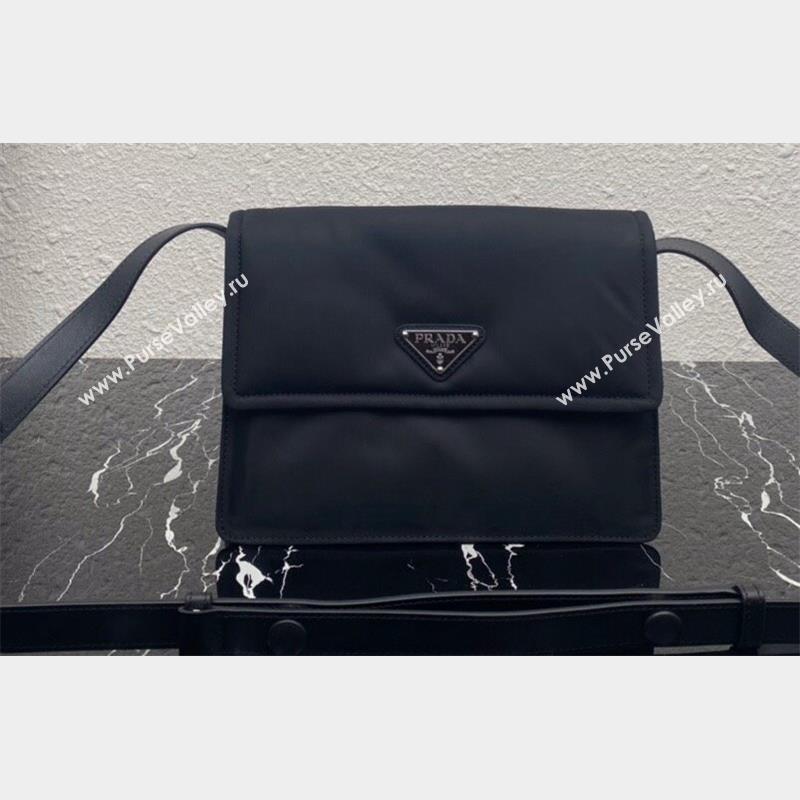 Prada Re-nylon Small Padded Shoulder Bag 1BD313 Black 2023 (ziyin-23101639)