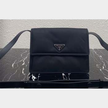 Prada Re-nylon Small Padded Shoulder Bag 1BD313 Black 2023 (ziyin-23101639)