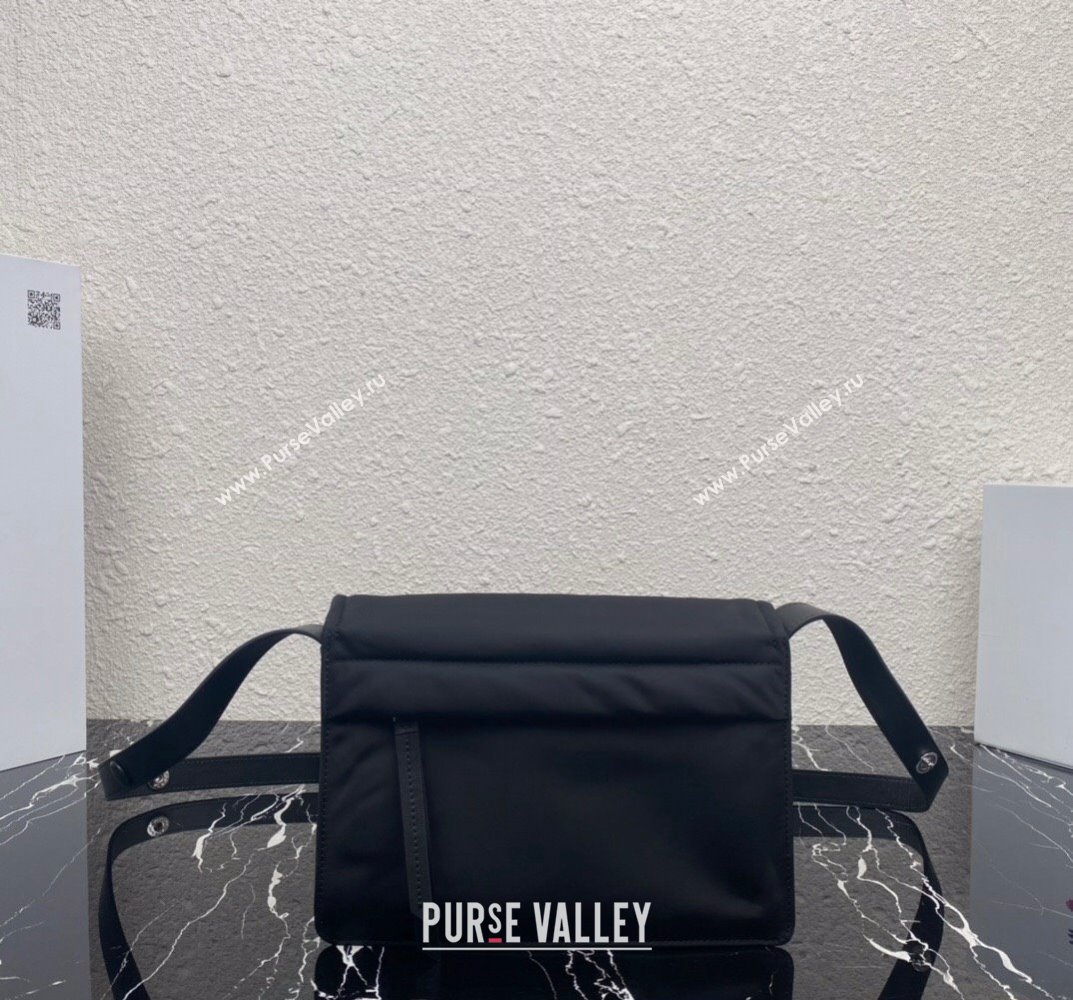 Prada Re-nylon Small Padded Shoulder Bag 1BD313 Black 2023 (ziyin-23101639)