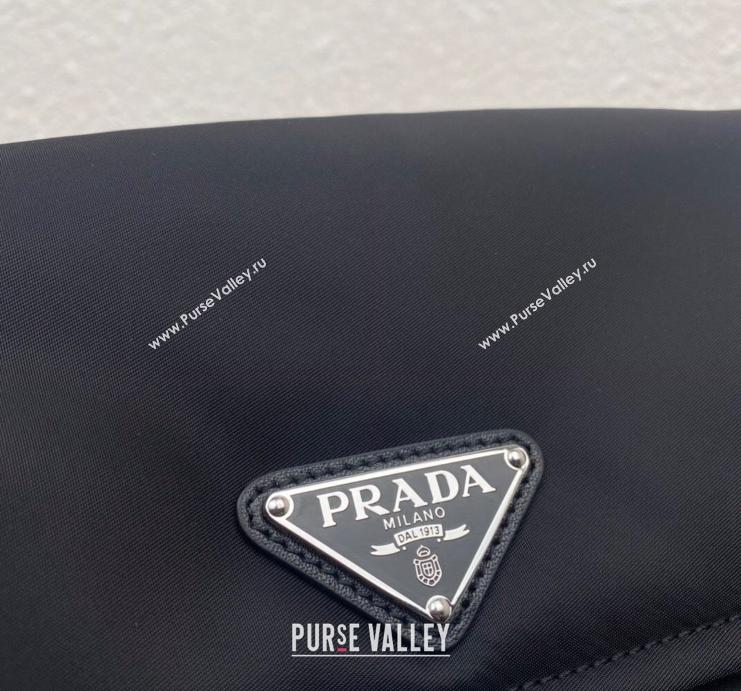 Prada Re-nylon Small Padded Shoulder Bag 1BD313 Black 2023 (ziyin-23101639)