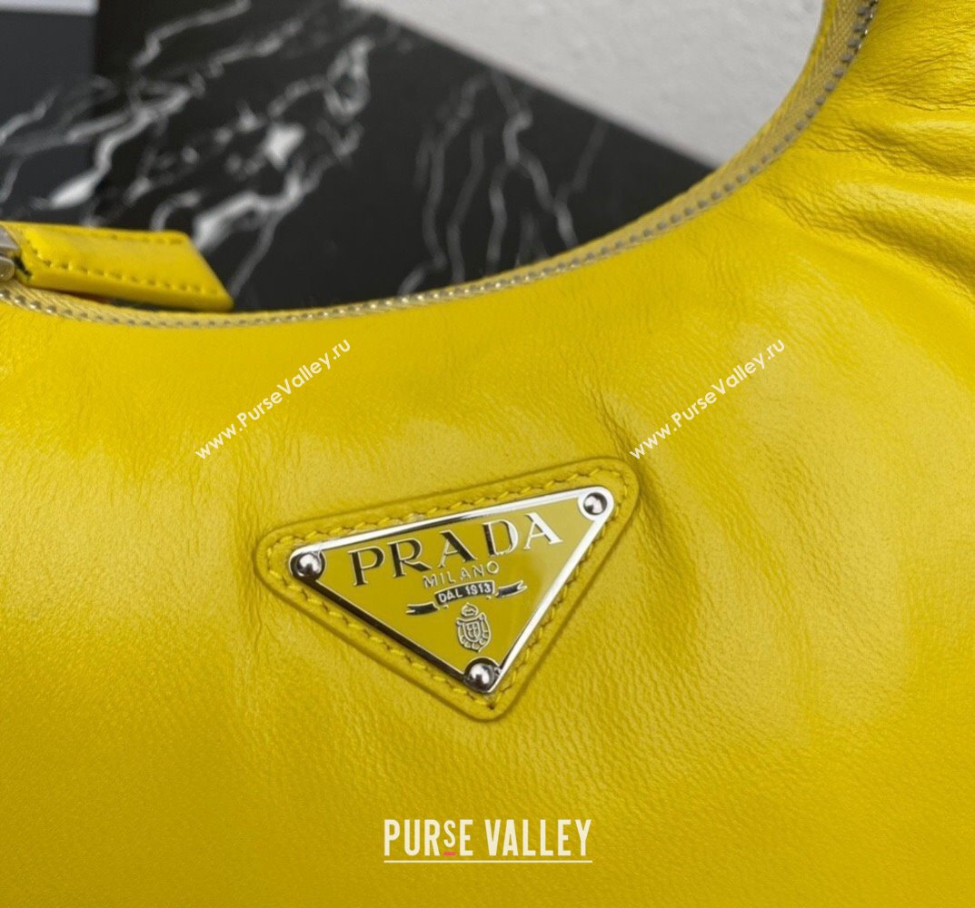 Prada Soft padded nappa leather mini-bag 1BA384 Yellow 2023 (ziyin-23101616)