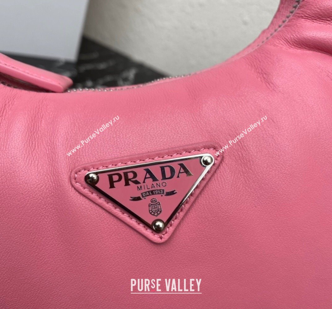 Prada Soft padded nappa leather mini-bag 1BA384 Pink 2023 (ziyin-23101615)
