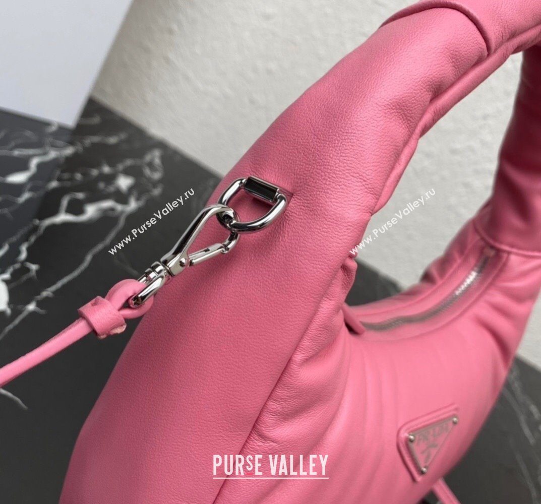 Prada Soft padded nappa leather mini-bag 1BA384 Pink 2023 (ziyin-23101615)