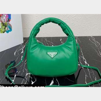 Prada Soft padded nappa leather mini-bag 1BA384 Green 2023 (ziyin-23101614)