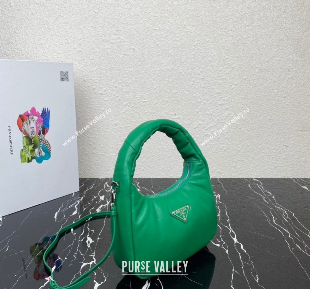 Prada Soft padded nappa leather mini-bag 1BA384 Green 2023 (ziyin-23101614)
