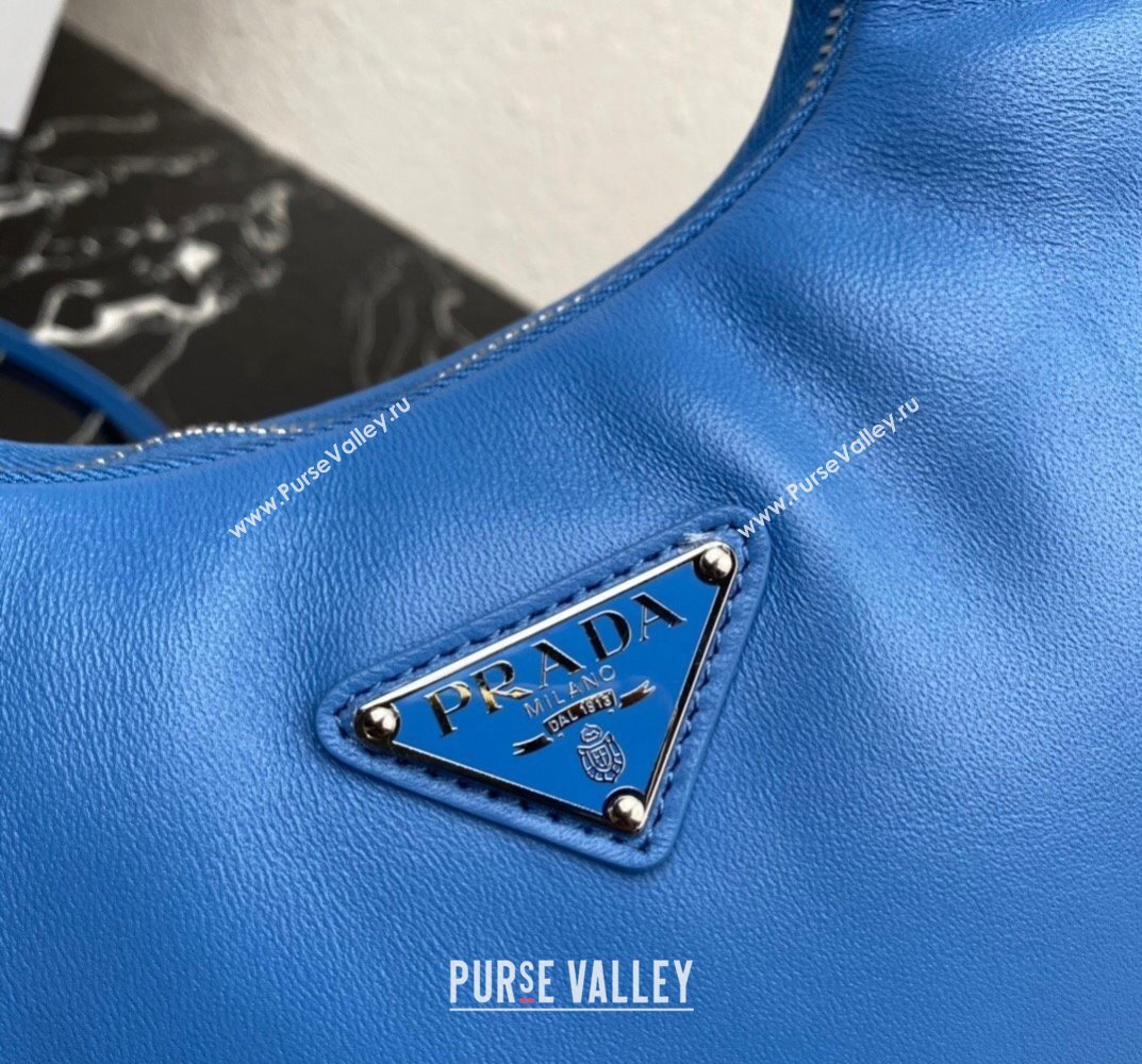 Prada Soft padded nappa leather mini-bag 1BA384 Blue 2023 (ziyin-23101613)