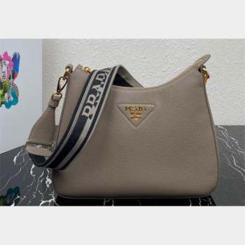 Prada leather bag 1BC178 Gray 2023 (ziyin-23101609)