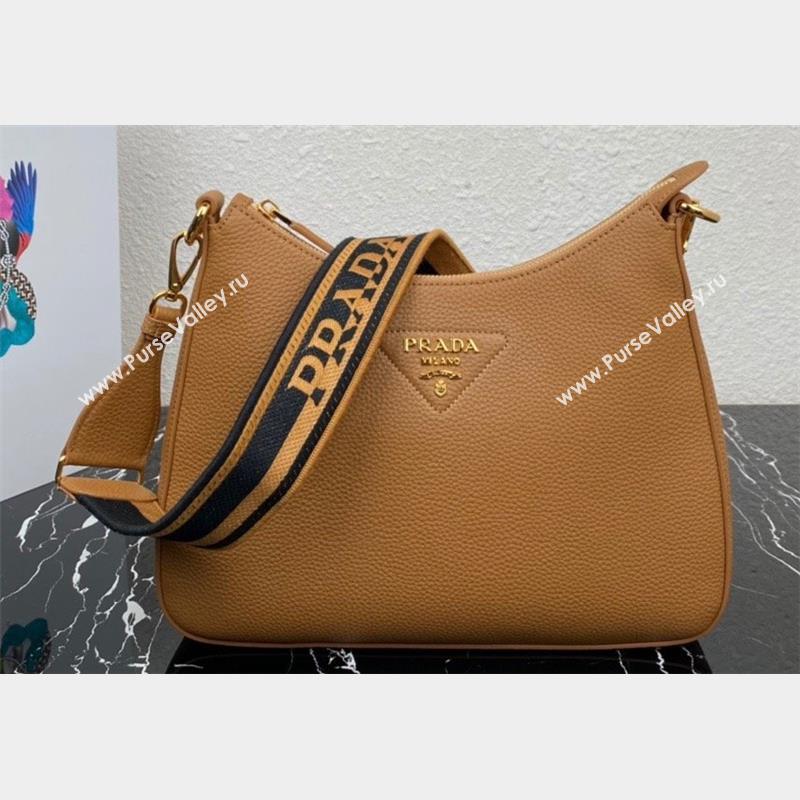Prada leather bag 1BC178 Brown 2023 (ziyin-23101608)