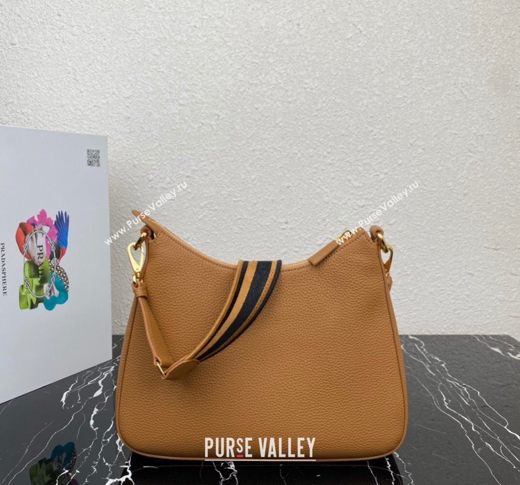 Prada leather bag 1BC178 Brown 2023 (ziyin-23101608)