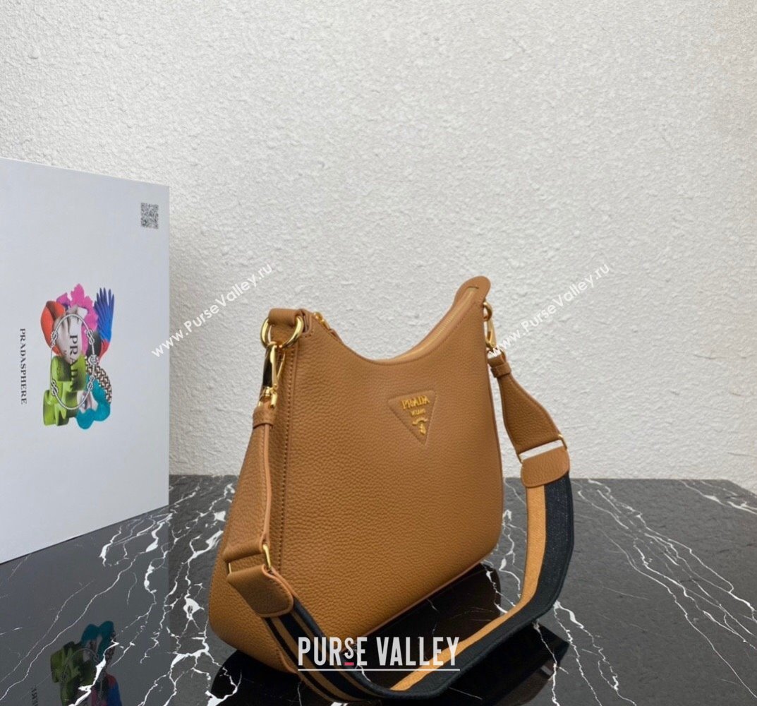 Prada leather bag 1BC178 Brown 2023 (ziyin-23101608)