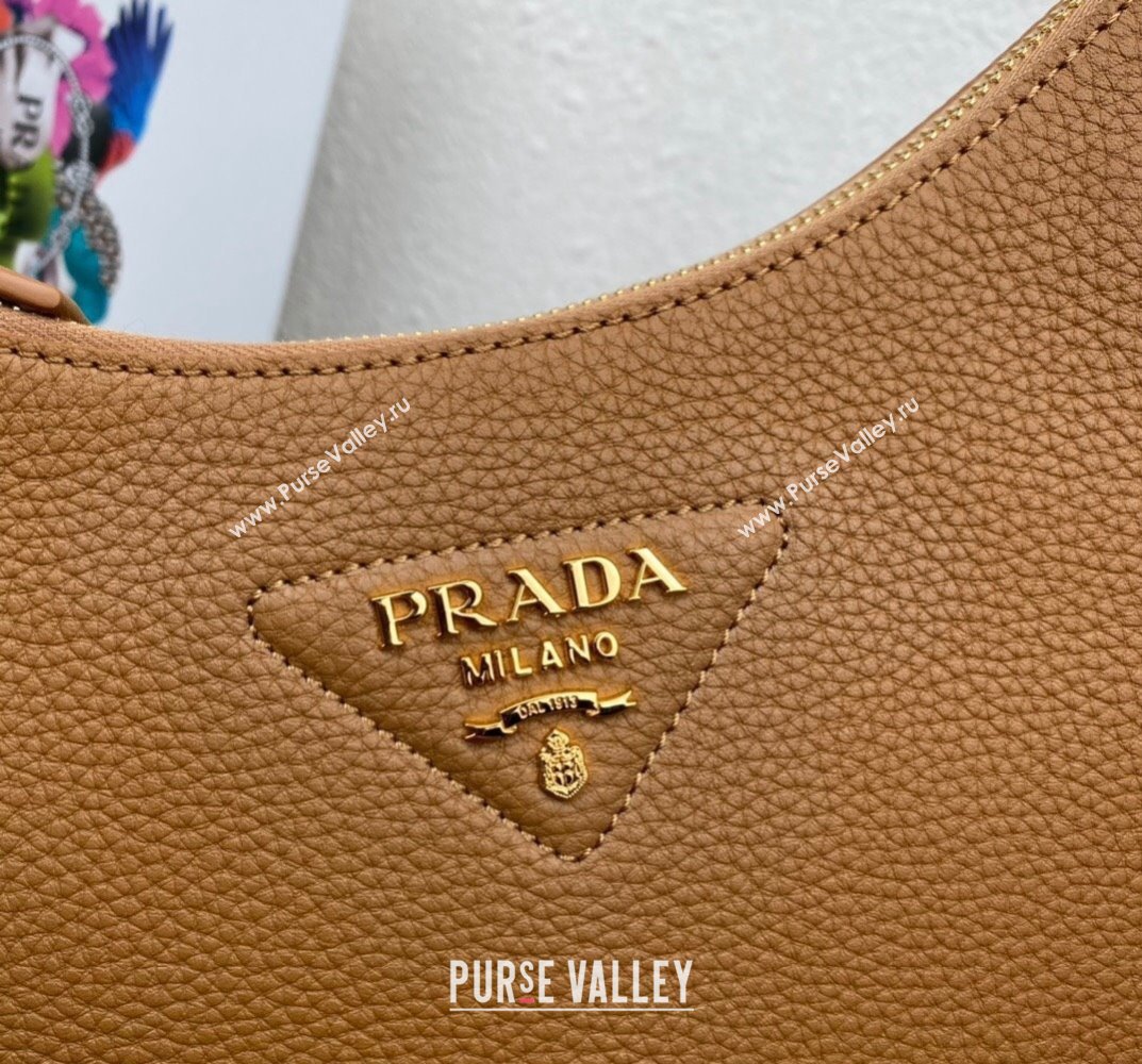 Prada leather bag 1BC178 Brown 2023 (ziyin-23101608)