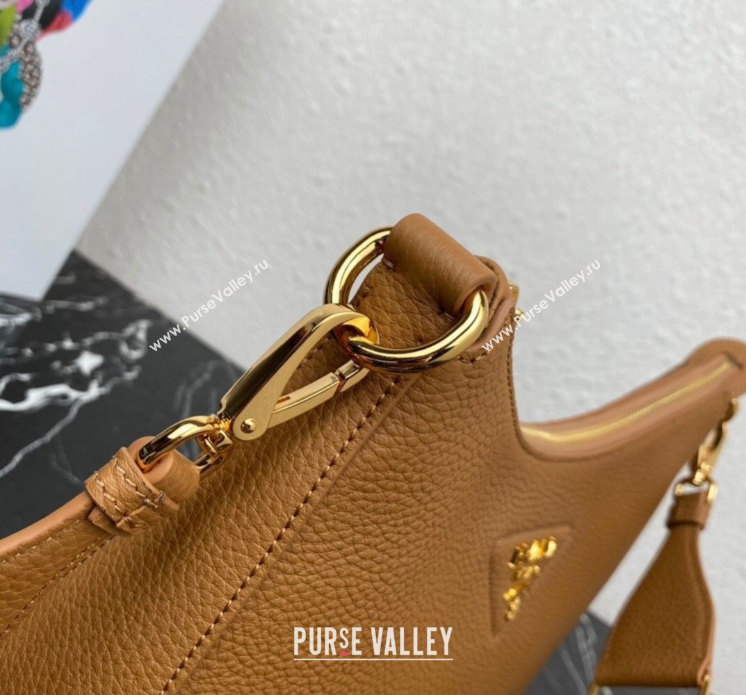 Prada leather bag 1BC178 Brown 2023 (ziyin-23101608)