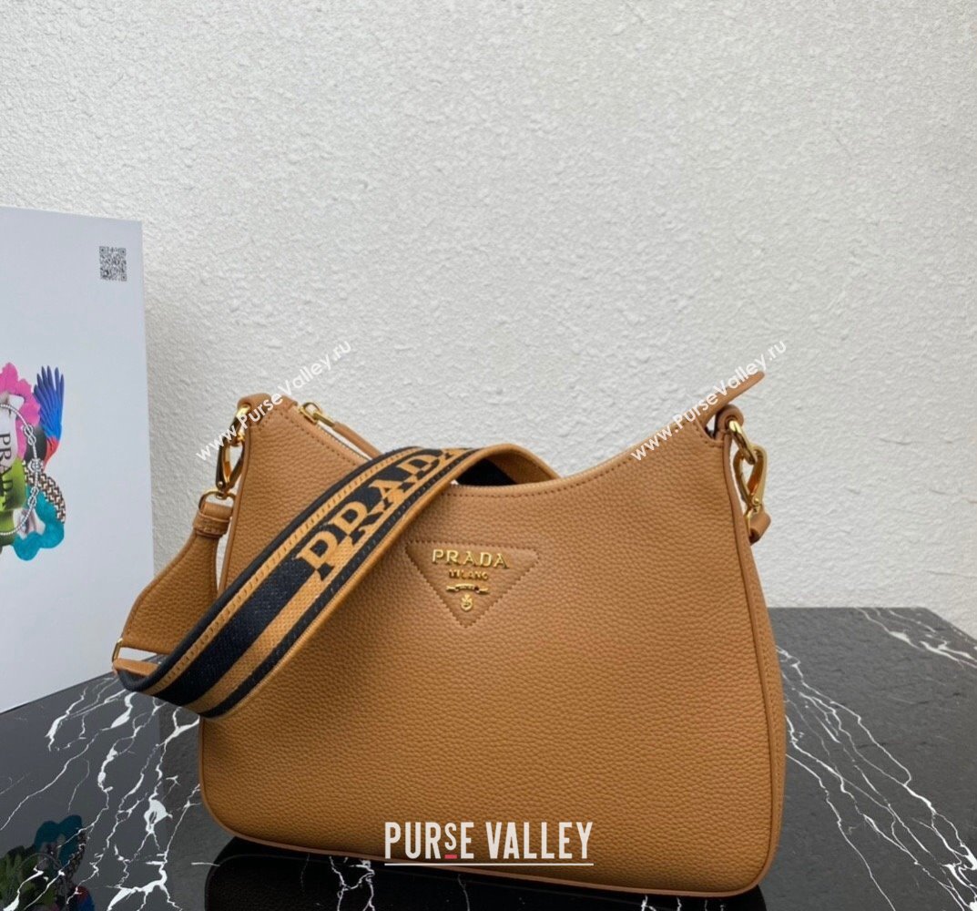 Prada leather bag 1BC178 Brown 2023 (ziyin-23101608)
