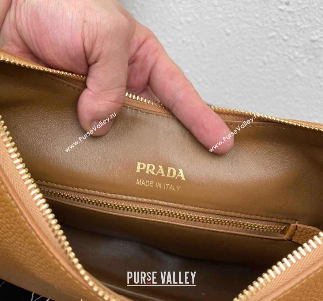 Prada leather bag 1BC178 Brown 2023 (ziyin-23101608)