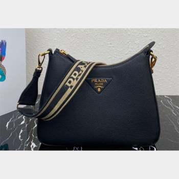 Prada leather bag 1BC178 Black 2023 (ziyin-23101606)