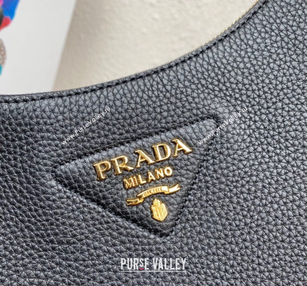 Prada leather bag 1BC178 Black 2023 (ziyin-23101606)