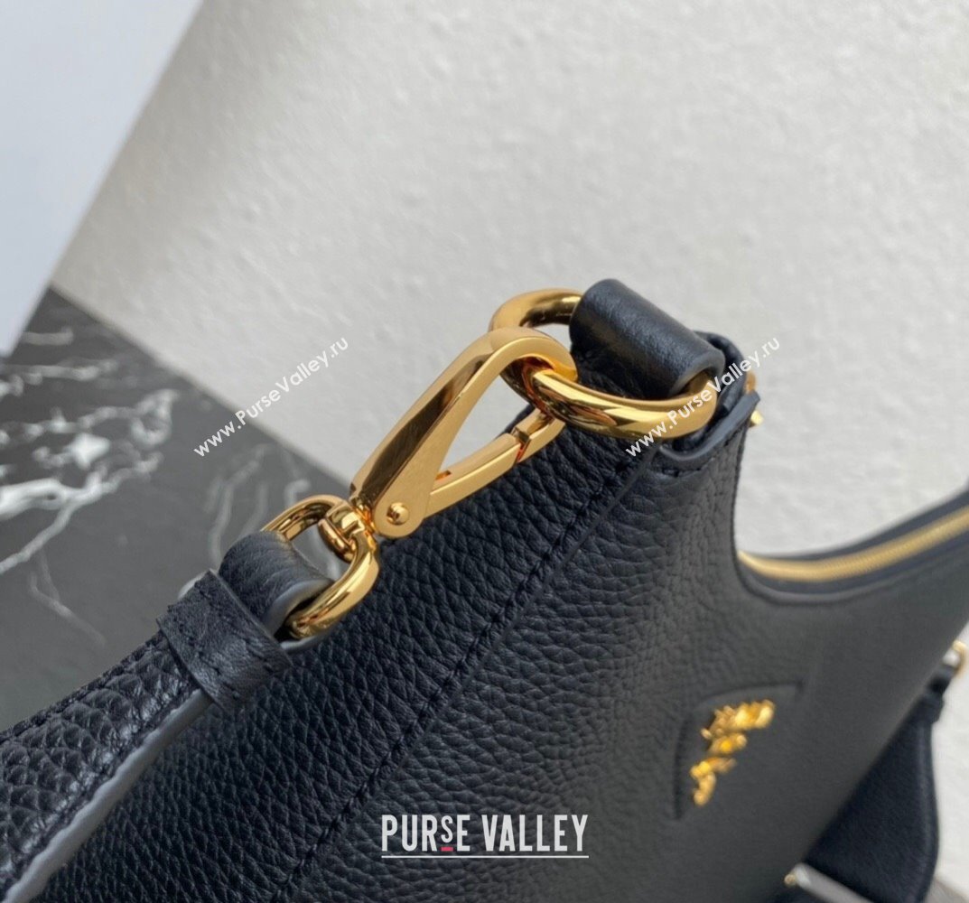 Prada leather bag 1BC178 Black 2023 (ziyin-23101606)