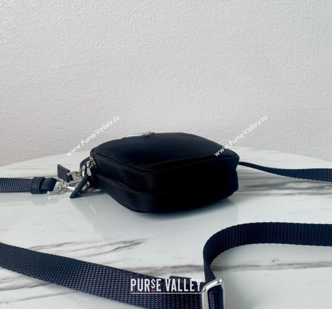 Prada Re-Nylon Smartphone Case Crossbody Bag 2ZT024 Black 2023 (ziyin-23101630)