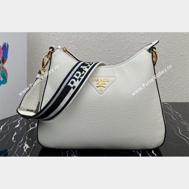 Prada leather bag 1BC178 White 2023 (ziyin-23101607)