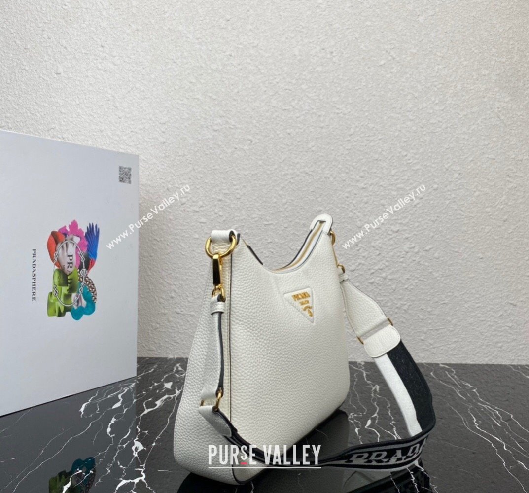 Prada leather bag 1BC178 White 2023 (ziyin-23101607)