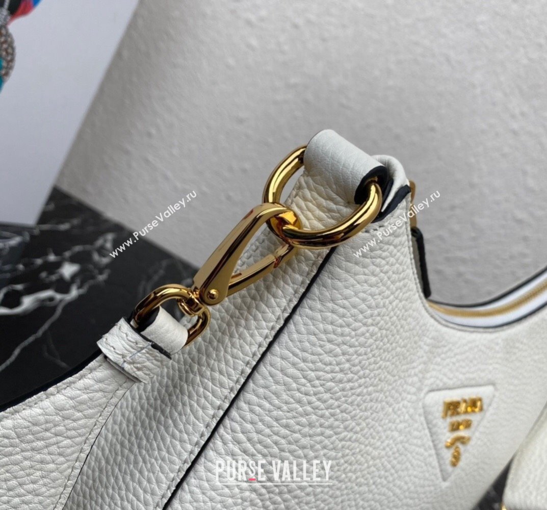 Prada leather bag 1BC178 White 2023 (ziyin-23101607)