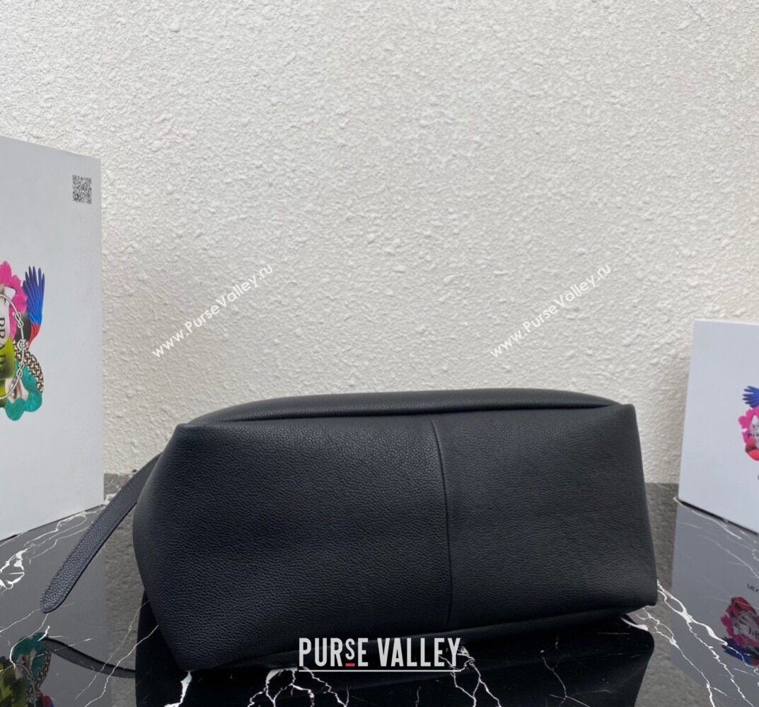 Prada Leather tote Bag 1BG339 Black 2023 (ziyin-23101619)