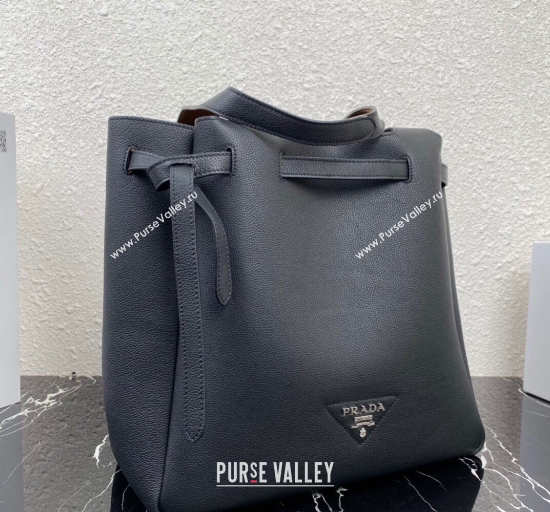 Prada Leather tote Bag 1BG339 Black 2023 (ziyin-23101619)