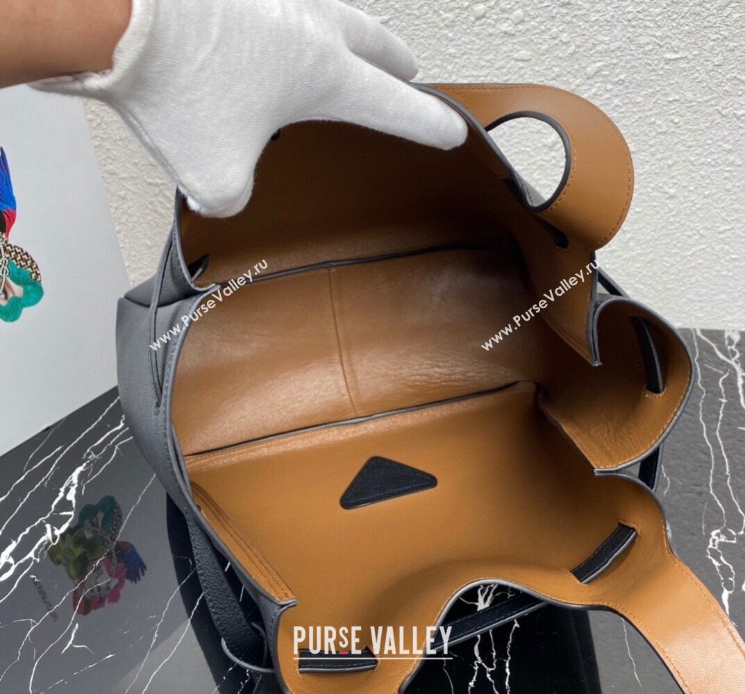 Prada Leather tote Bag 1BG339 Black 2023 (ziyin-23101619)