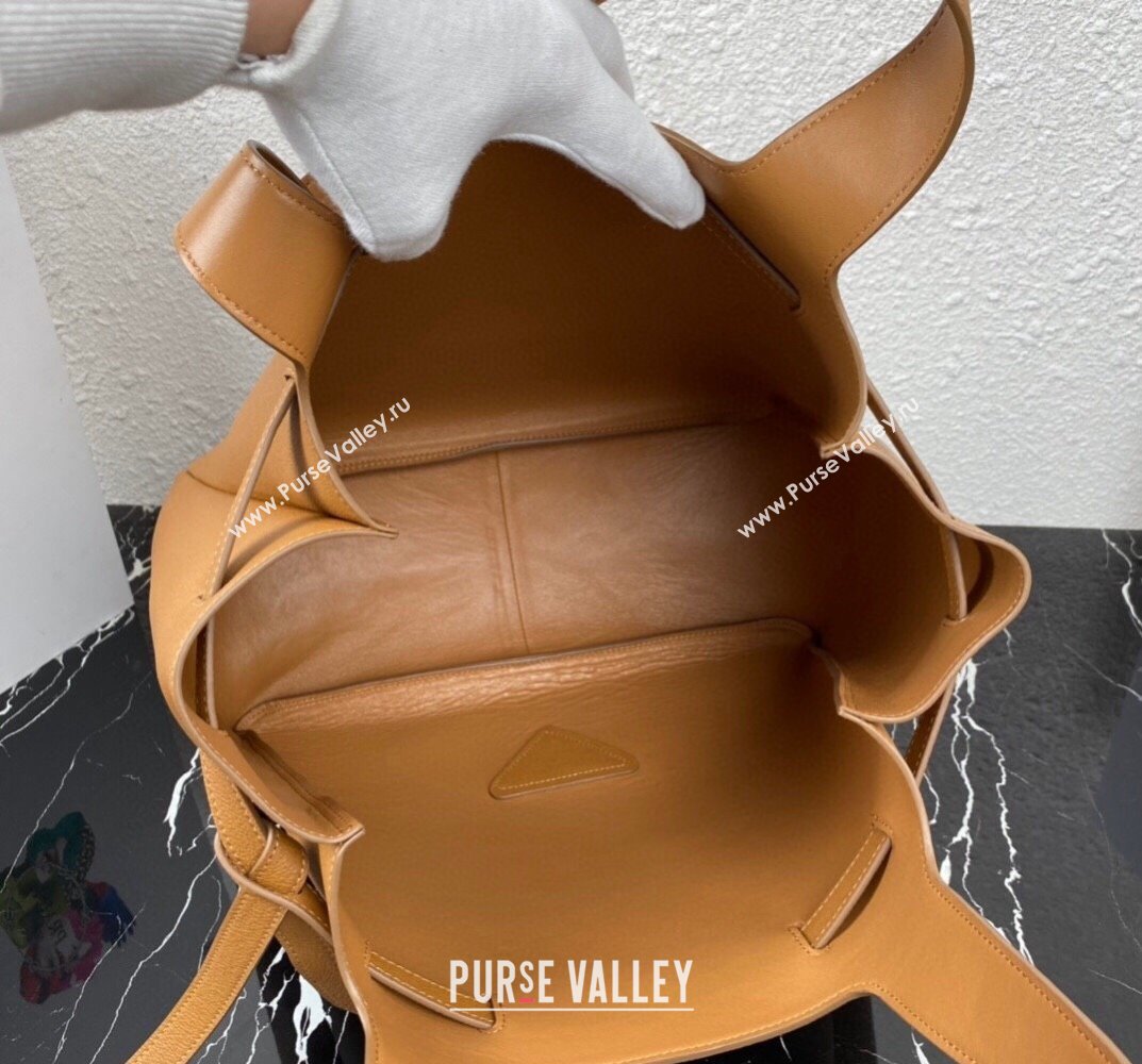 Prada Leather tote Bag 1BG339 Brown 2023 (ziyin-23101621)