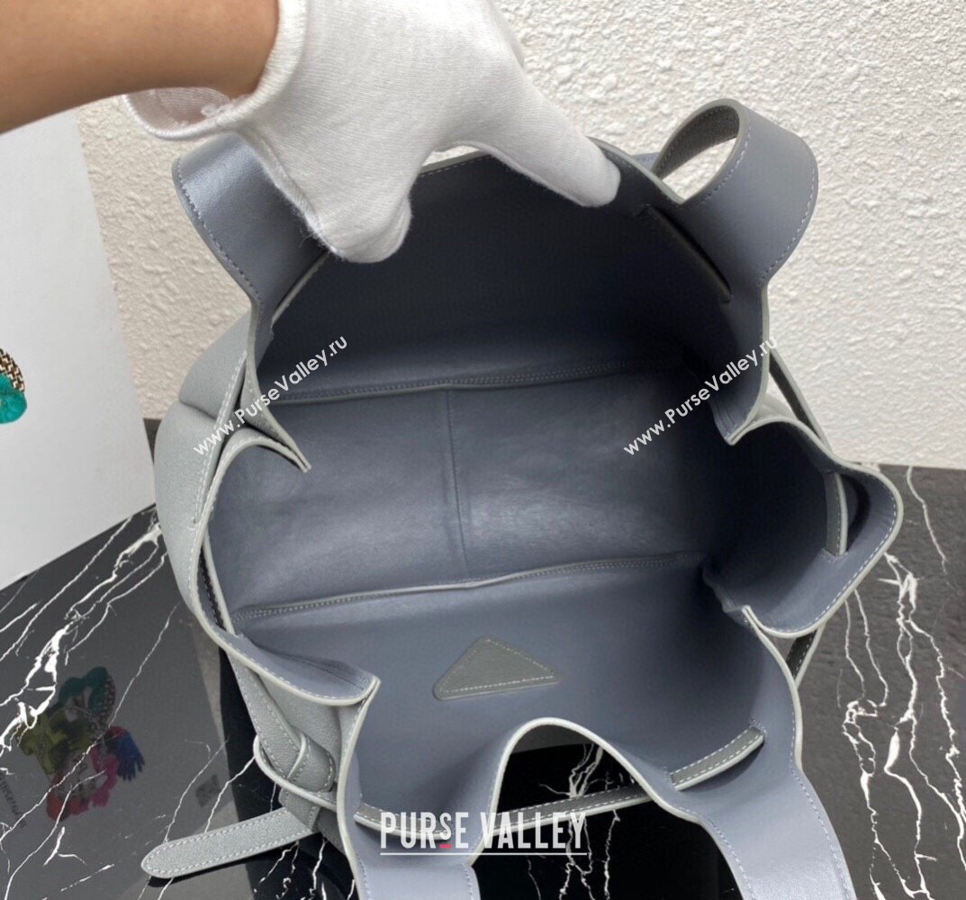 Prada Leather tote Bag 1BG339 Gray 2023 (ziyin-23101620)