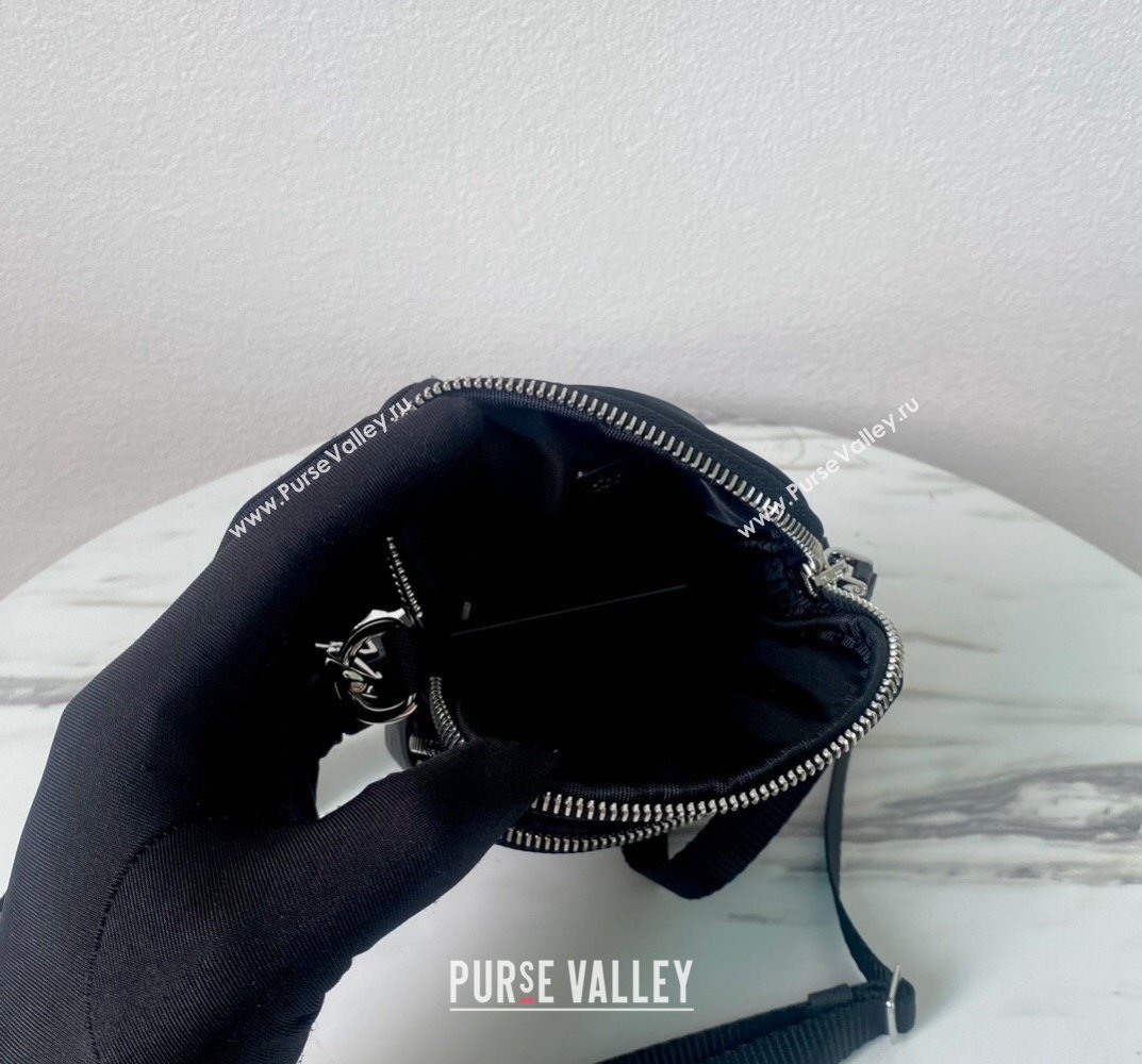 Prada Re-Nylon Smartphone Case Crossbody Bag 2ZT024 Black 2023 (ziyin-23101630)