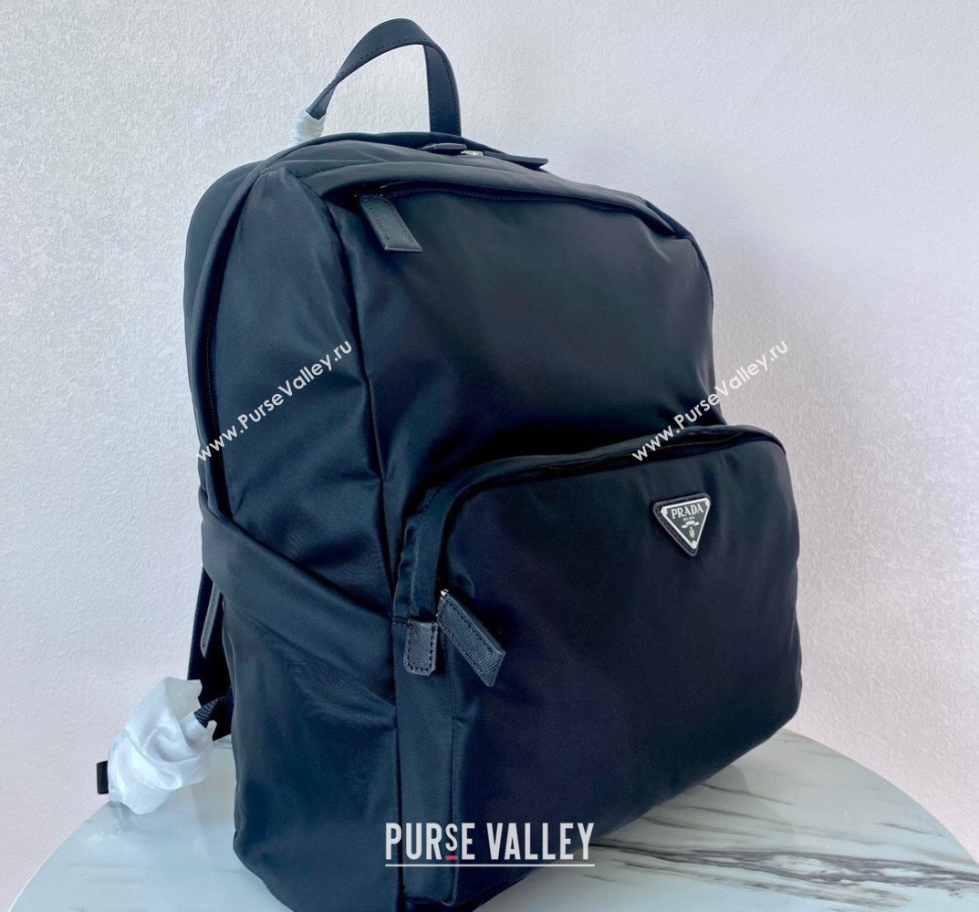 Prada Re-Nylon and Saffiano leather backpack Bag 2VZ104 Black 2023 (ziyin-23101631)