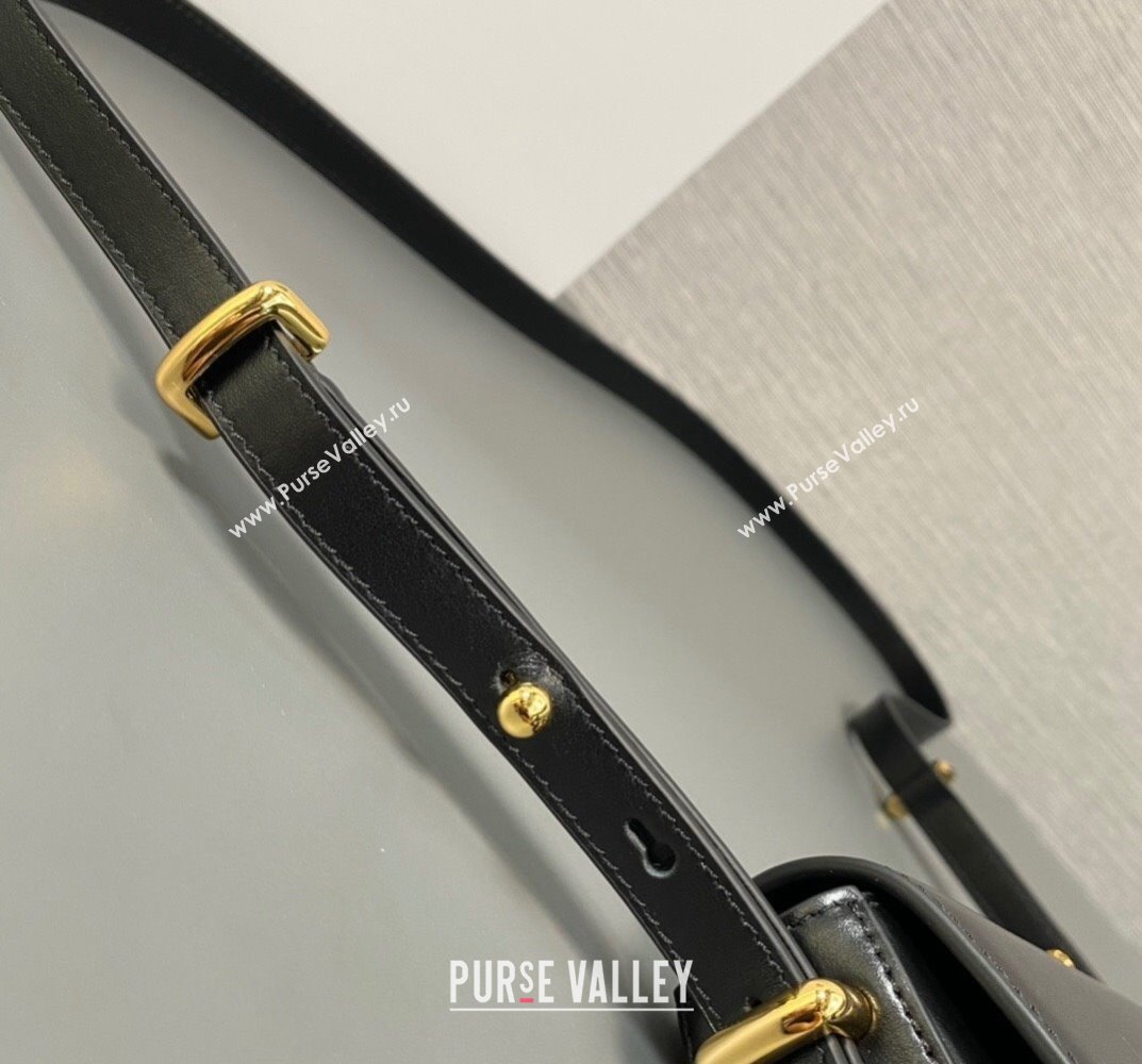 Prada Leather shoulder bag 1BD339 Black 2023 (ziyin-23101610)