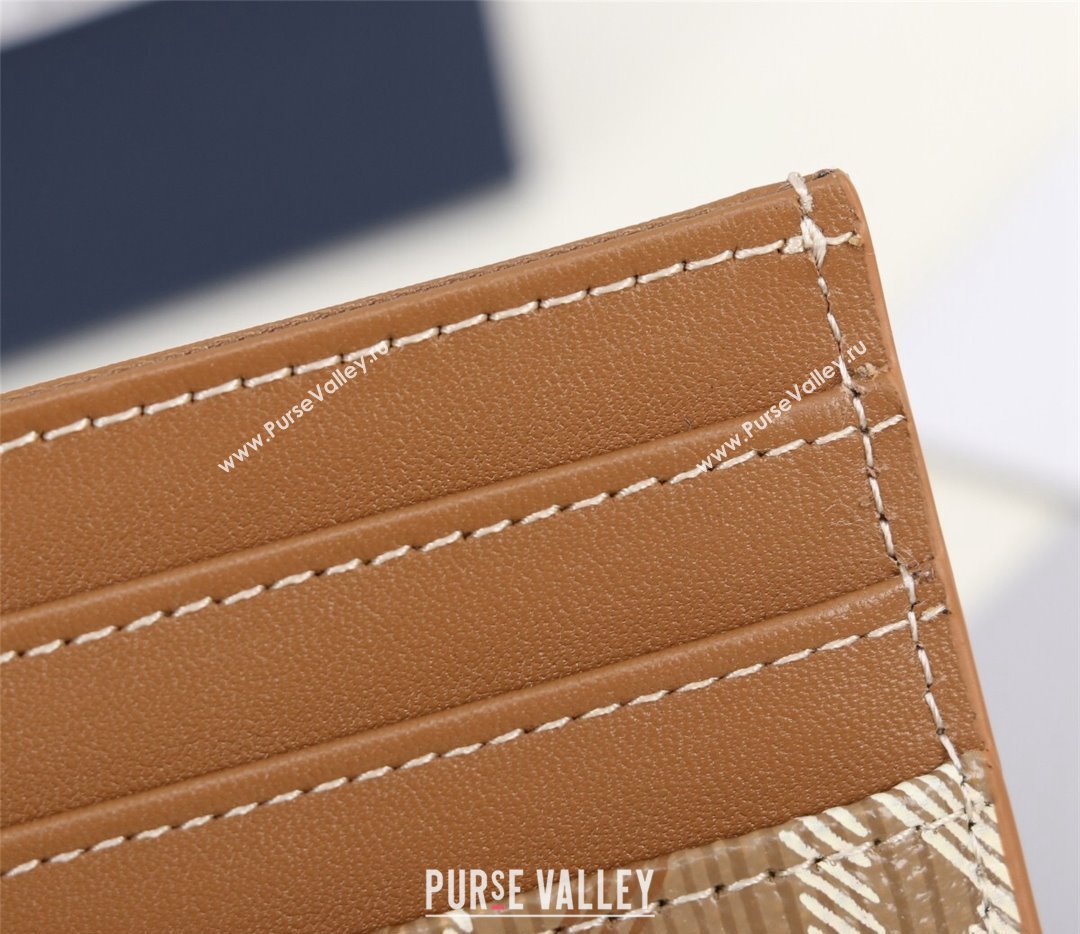 Dior Card Holder in Brown CD Diamond Canvas (ziyin-23101322)