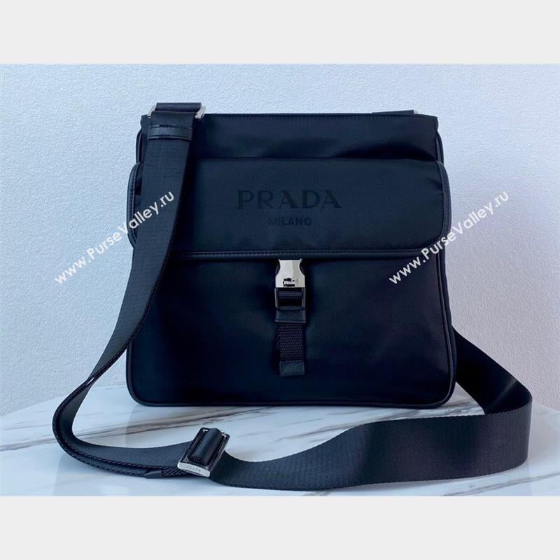 Prada Nylon Shoulder Bag VA269 Black 2023 (ziyin-23101633)