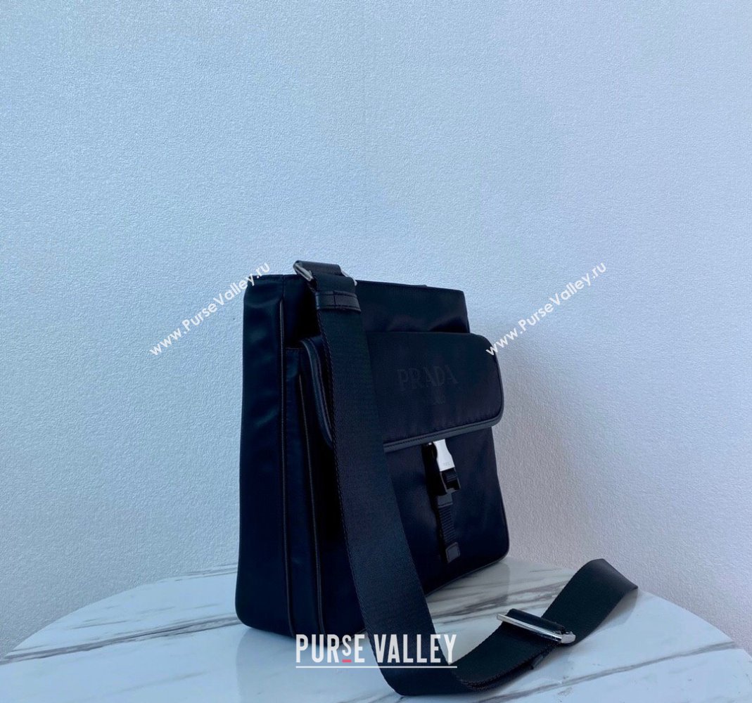 Prada Nylon Shoulder Bag VA269 Black 2023 (ziyin-23101633)