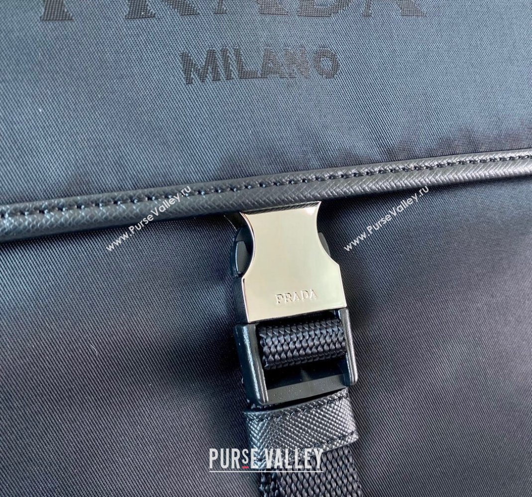 Prada Nylon Shoulder Bag VA269 Black 2023 (ziyin-23101633)