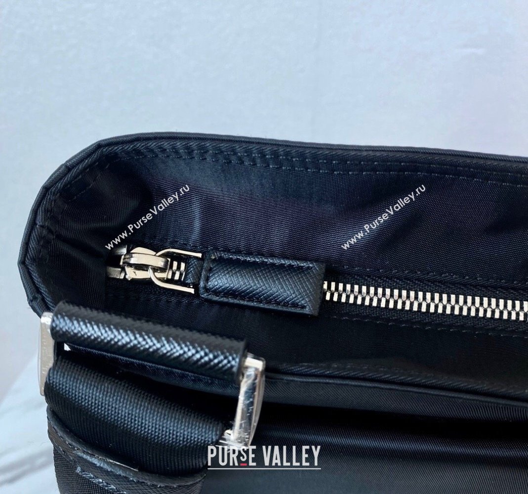 Prada Nylon Shoulder Bag VA269 Black 2023 (ziyin-23101633)