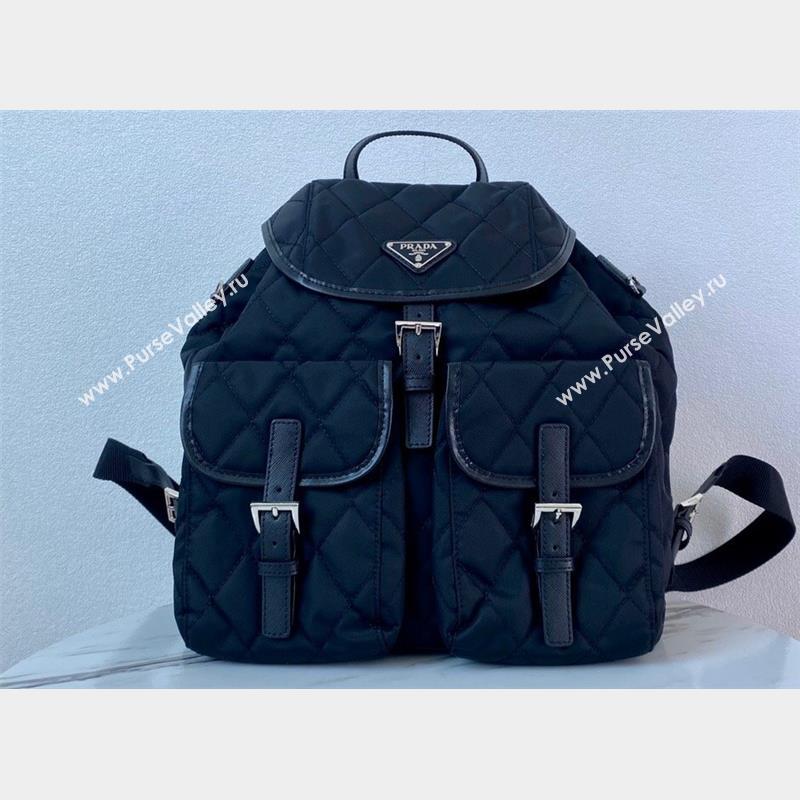Prada Nylon and leather backpack Bag BZ2811 Black 2023 (ziyin-23101632)
