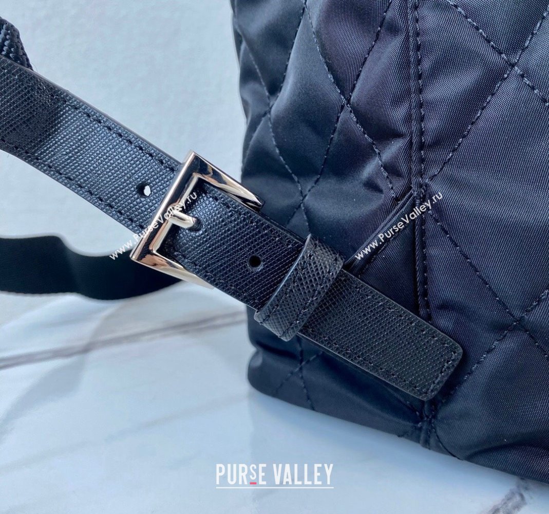 Prada Nylon and leather backpack Bag BZ2811 Black 2023 (ziyin-23101632)
