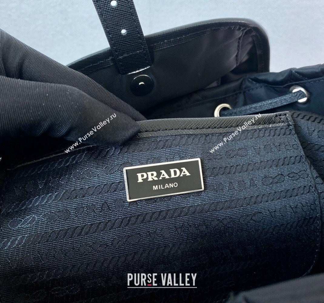 Prada Nylon and leather backpack Bag BZ2811 Black 2023 (ziyin-23101632)