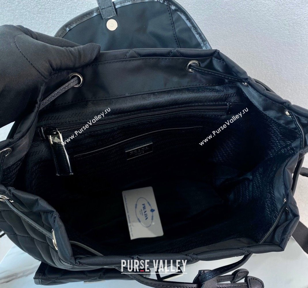 Prada Nylon and leather backpack Bag BZ2811 Black 2023 (ziyin-23101632)