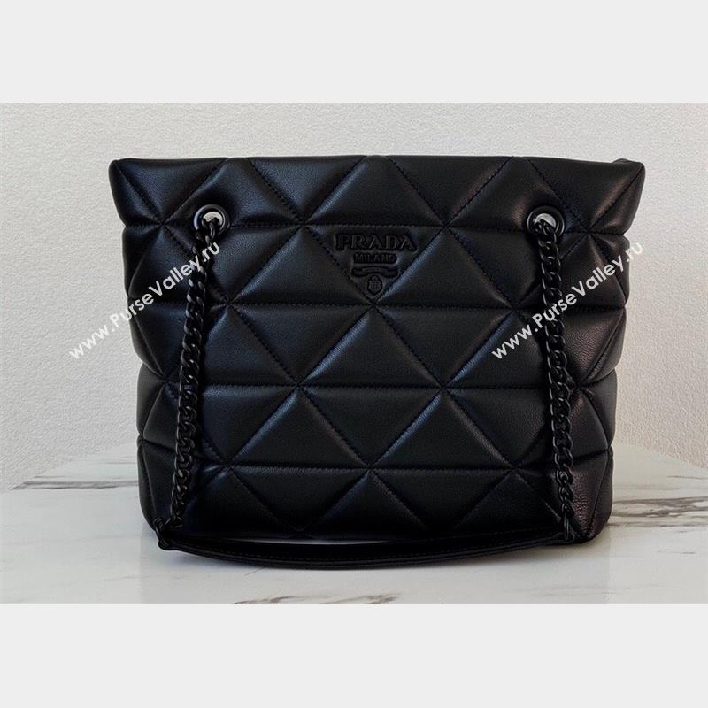 Prada Spectrum Small Shoulder Tote Bag 1BG298 Black 2023 (ziyin-23101634)