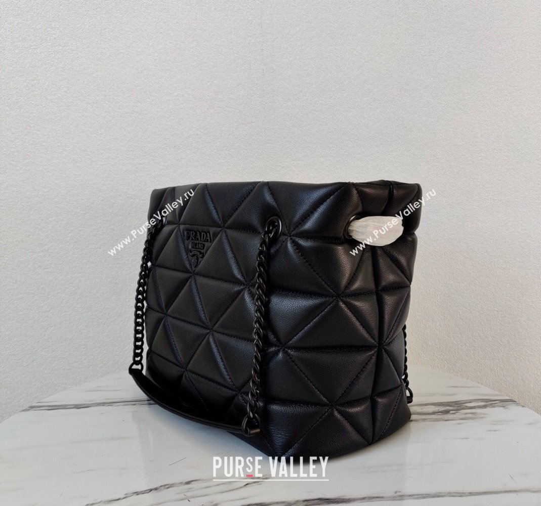 Prada Spectrum Small Shoulder Tote Bag 1BG298 Black 2023 (ziyin-23101634)