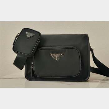 Prada Nylon Shoulder Bag 2VD041 Black 2023 (ziyin-23101635)