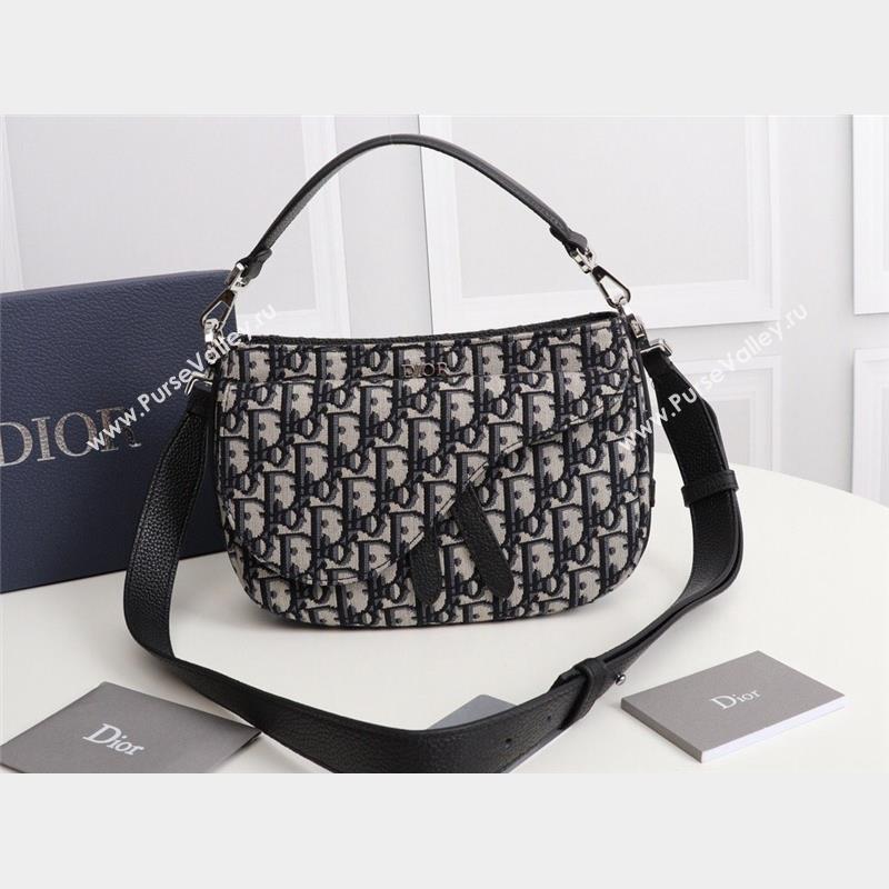 Dior Saddle Soft Mini Bag in Beige and Black Dior Oblique Jacquard (ziyin-23101339)