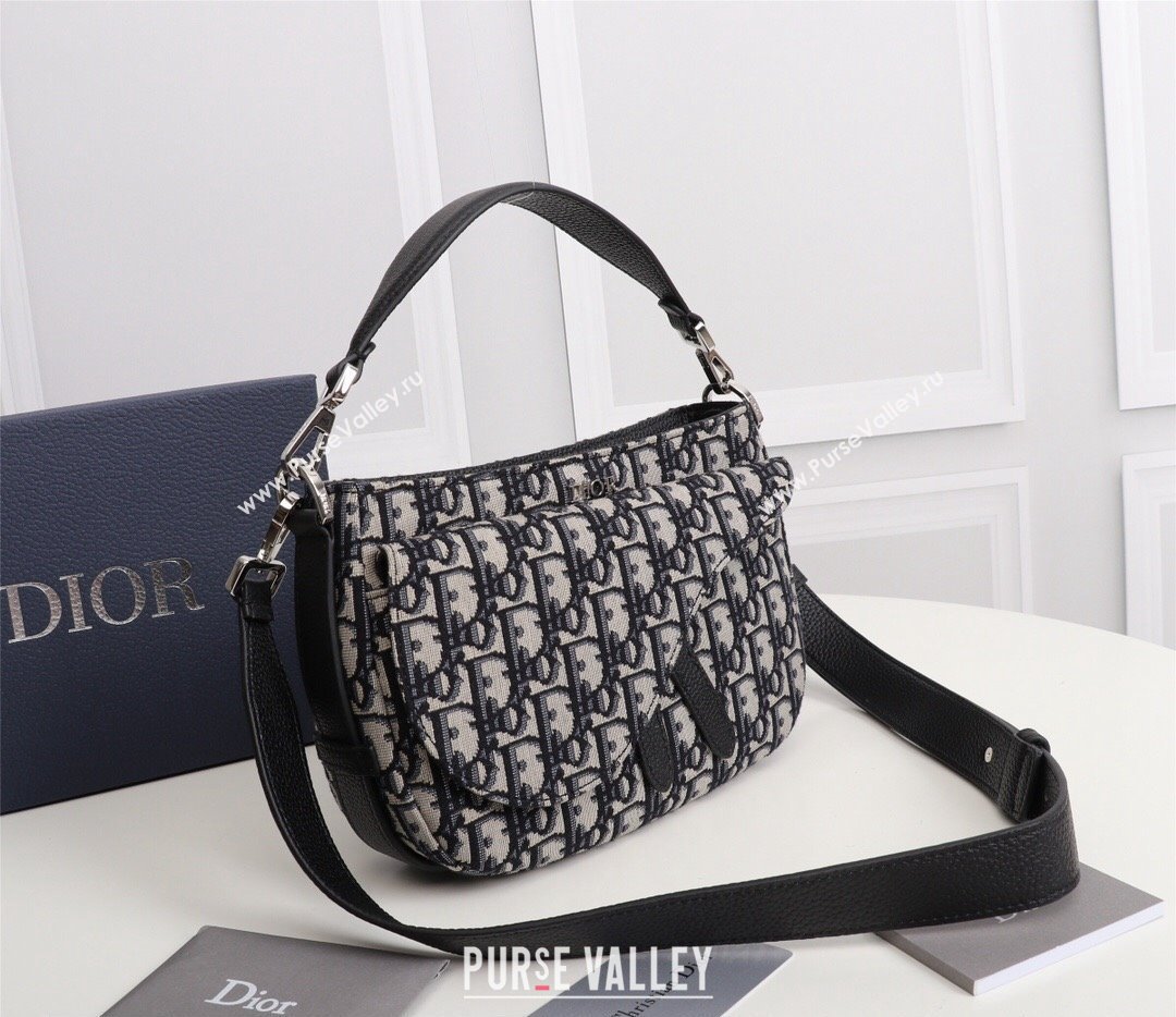 Dior Saddle Soft Mini Bag in Beige and Black Dior Oblique Jacquard (ziyin-23101339)